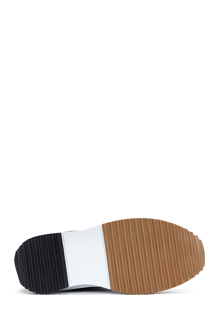 Kadın Siyah Kalın Tabanlı Bilekli Sneaker