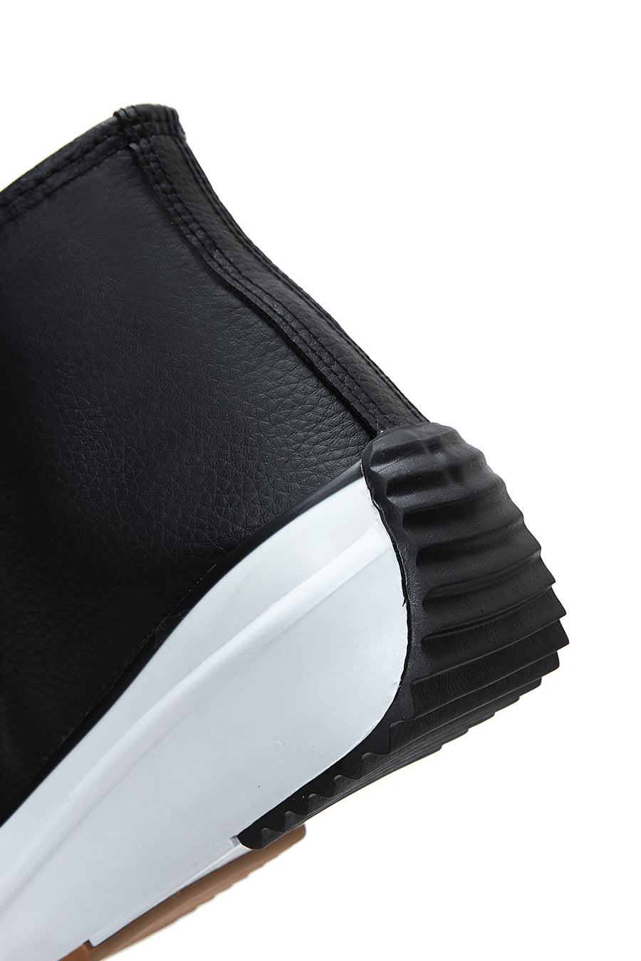 Kadın Siyah Kalın Tabanlı Bilekli Sneaker