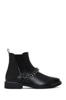 Women's Black Chain Chelsea Boots | Derimod