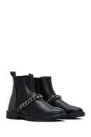 Women's Black Chain Chelsea Boots | Derimod