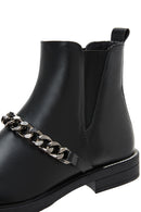 Women's Black Chain Chelsea Boots | Derimod