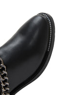Women's Black Chain Chelsea Boots | Derimod