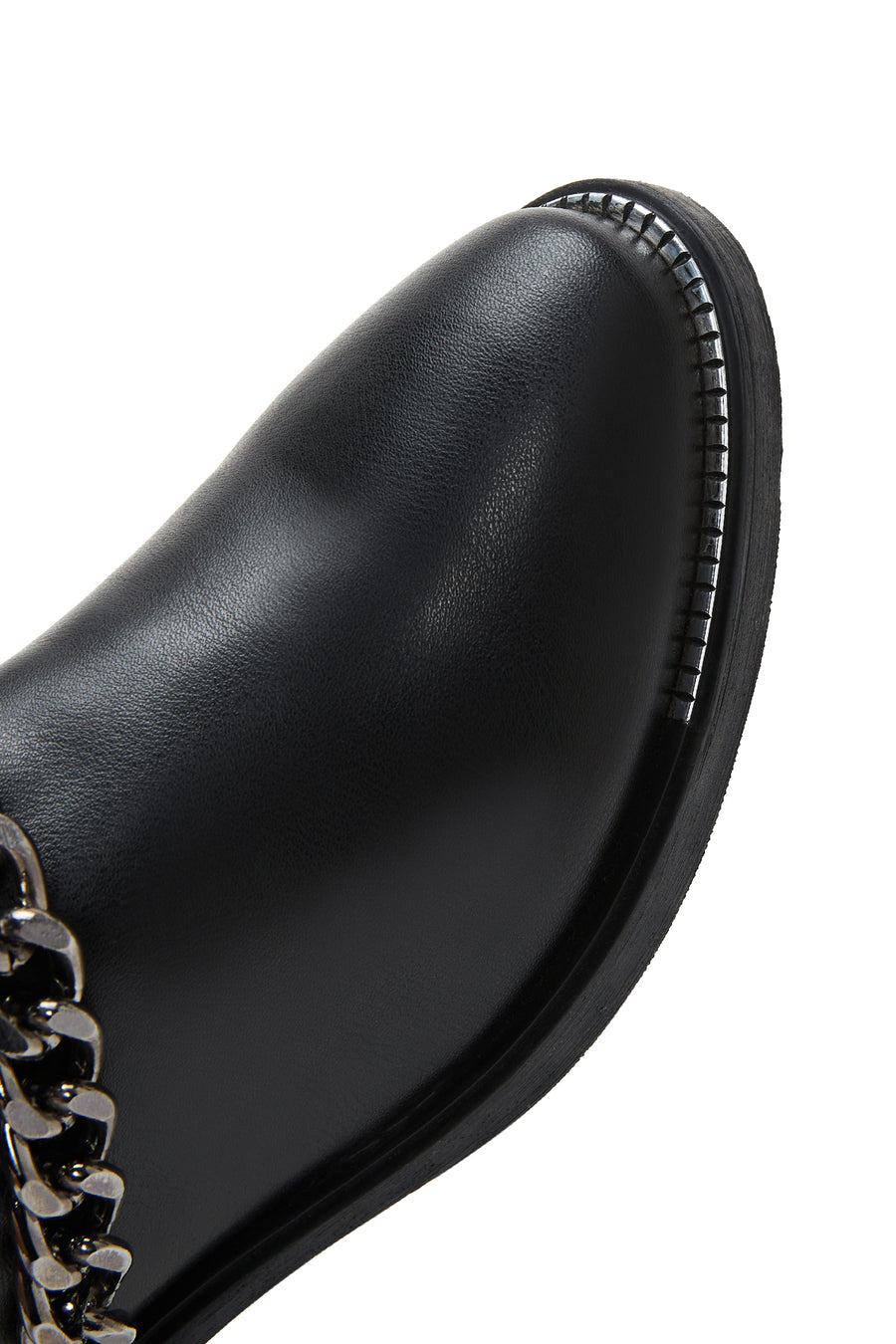 Women's Black Chain Chelsea Boots