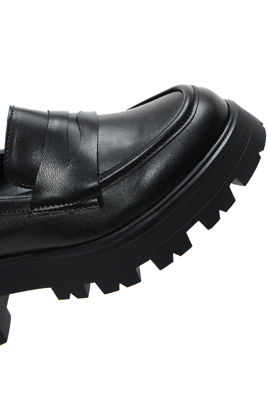 Kadın Siyah Kalın Tabanlı Loafer