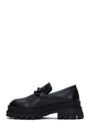 Kadın Siyah Kalın Tabanlı Maskülen Loafer | Derimod
