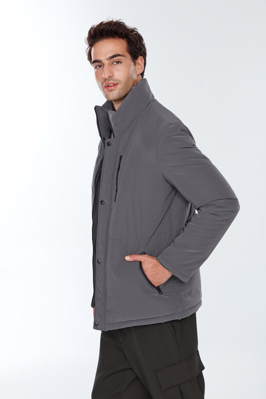 Berlin Erkek Gri Softwear Mont 22WGD6446S6 | Derimod