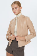 Alison Women's Leather Jacket | Derimod