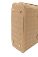 Woman Beige Long-Strap Printed Shoulder Bag | Derimod