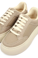 Kadın Vizon Bağcıklı Kalın Tabanlı Sneaker | Derimod
