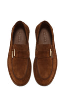 Erkek Taba Süet Deri Casual Loafer | Derimod