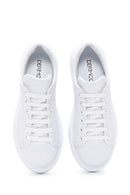 Kadın Beyaz Deri Kalın Tabanlı Sneaker | Derimod