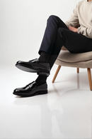 Erkek Siyah Deri Klasik Loafer | Derimod