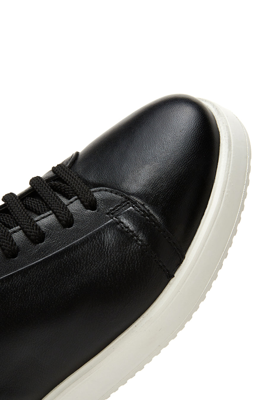 Erkek Siyah Deri Sneaker