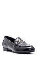 Kadın Deri Kroko Tokalı Loafer | Derimod
