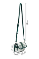 Woman Green Printed Mini Crossbody Bag | Derimod