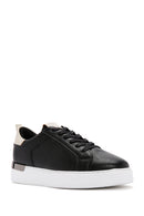 Men's Black Lace-up Leather Sneaker | Derimod