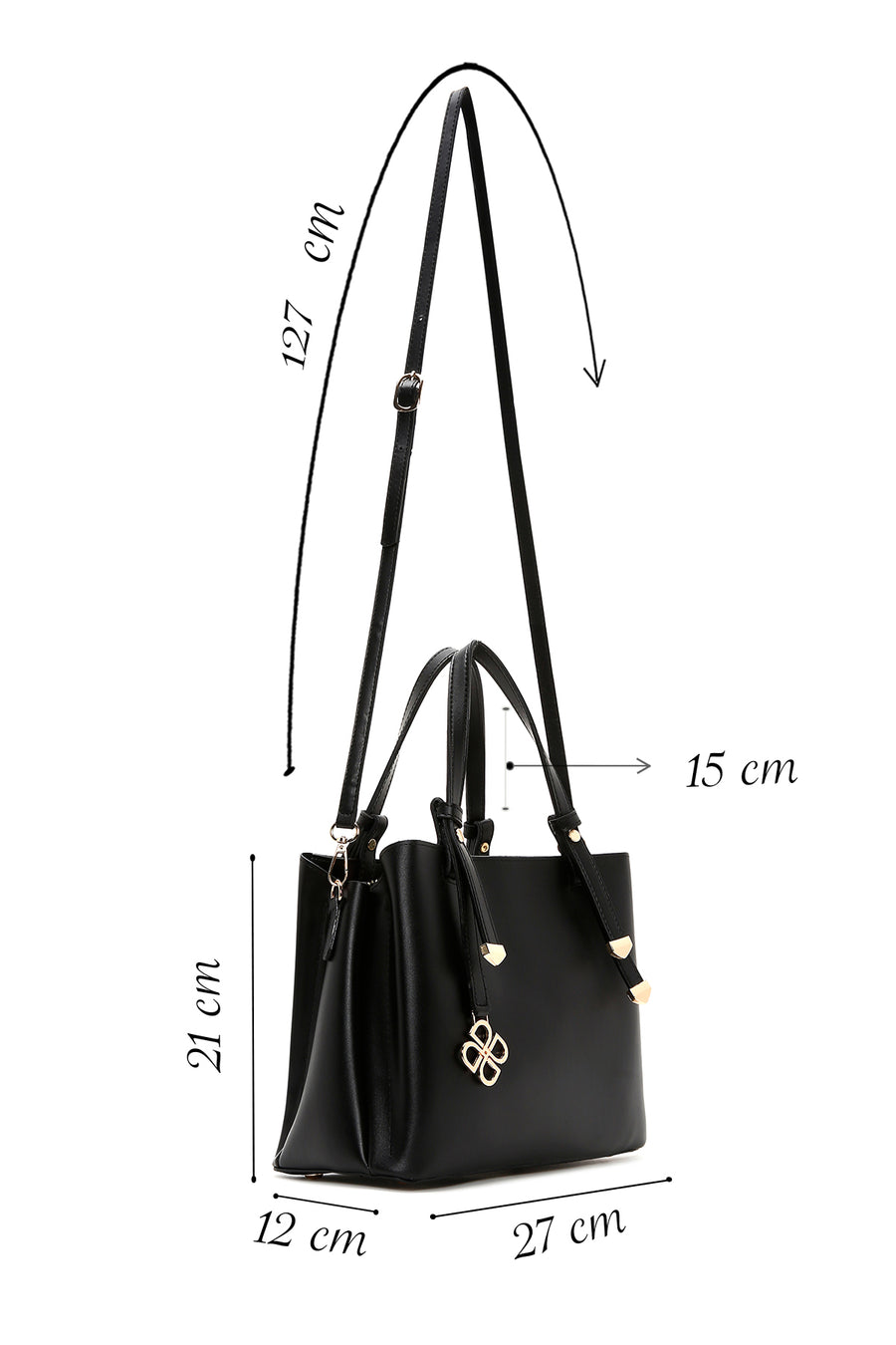 Women's Black Classic Handbag