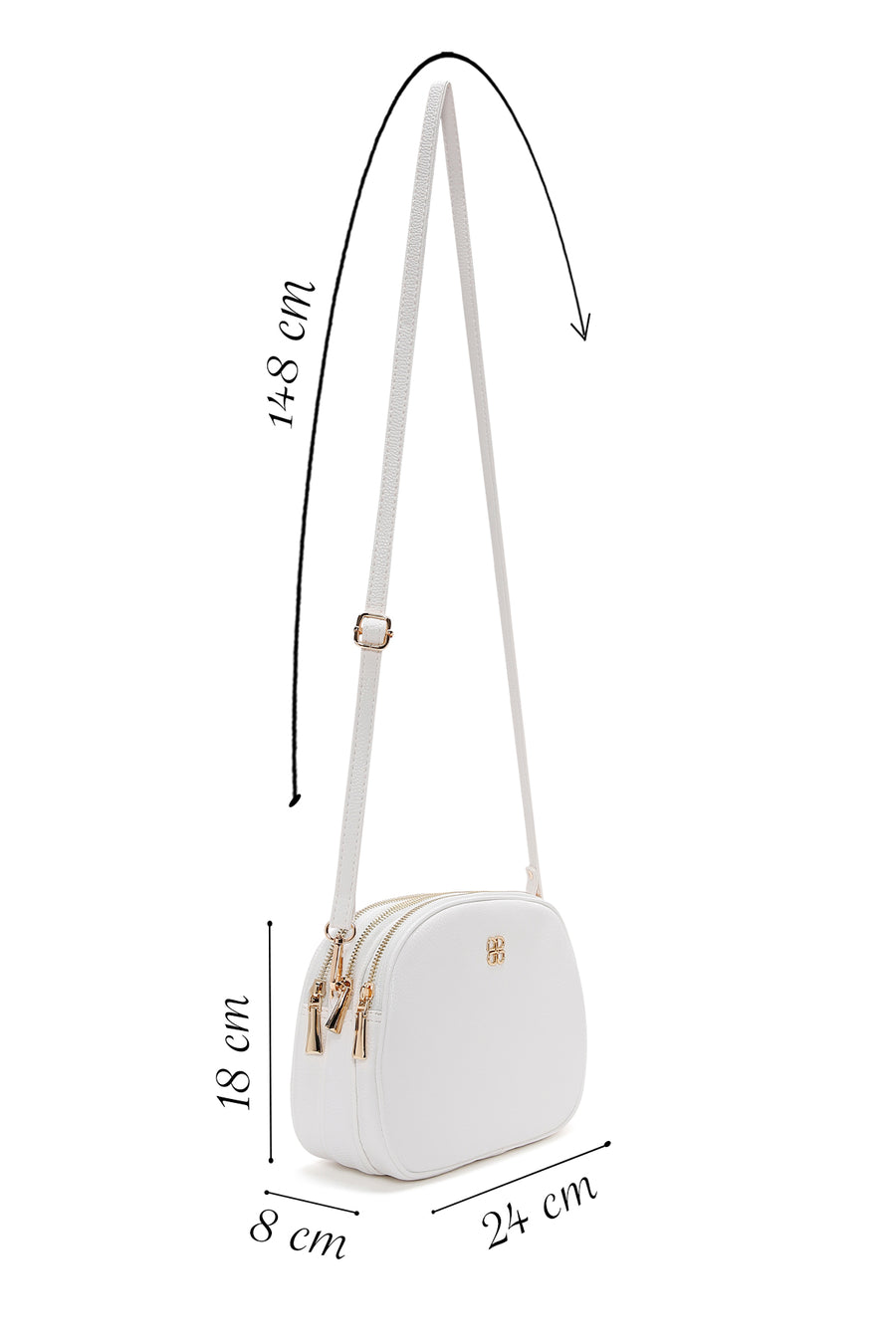 Women's White Shoulder Bag