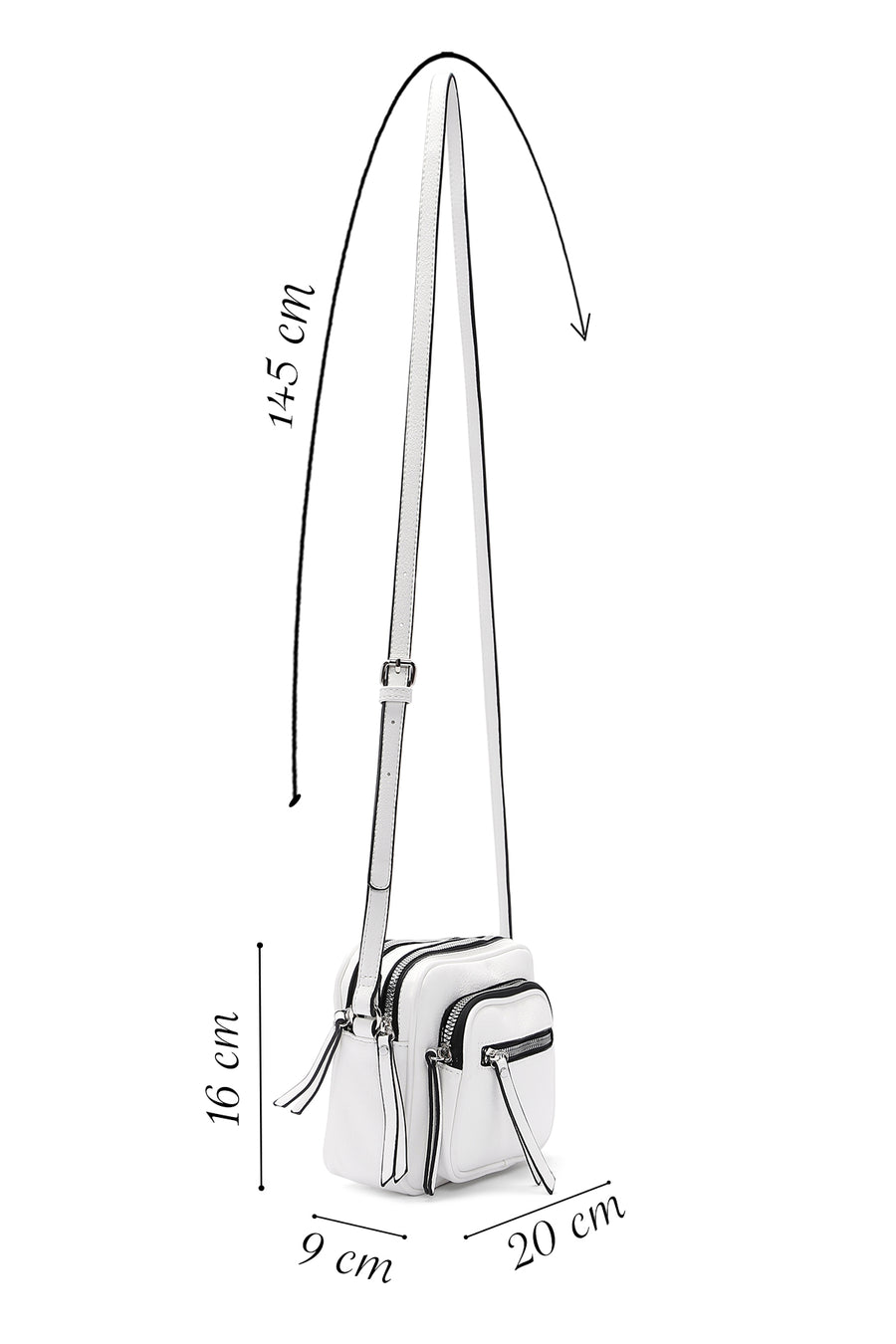 Women's White Crossbody Bag