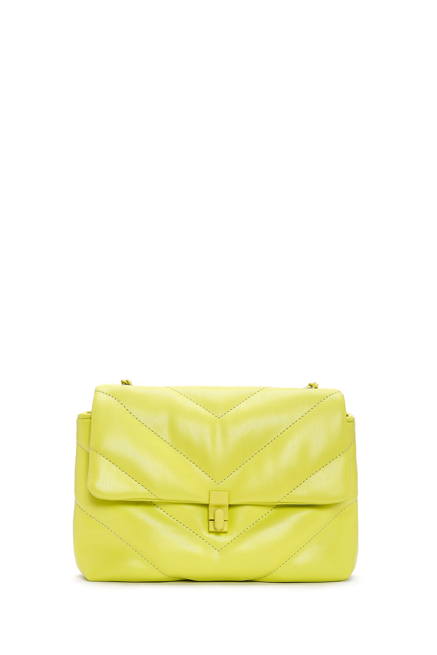 Women's Green Quilted Crossbody Bag