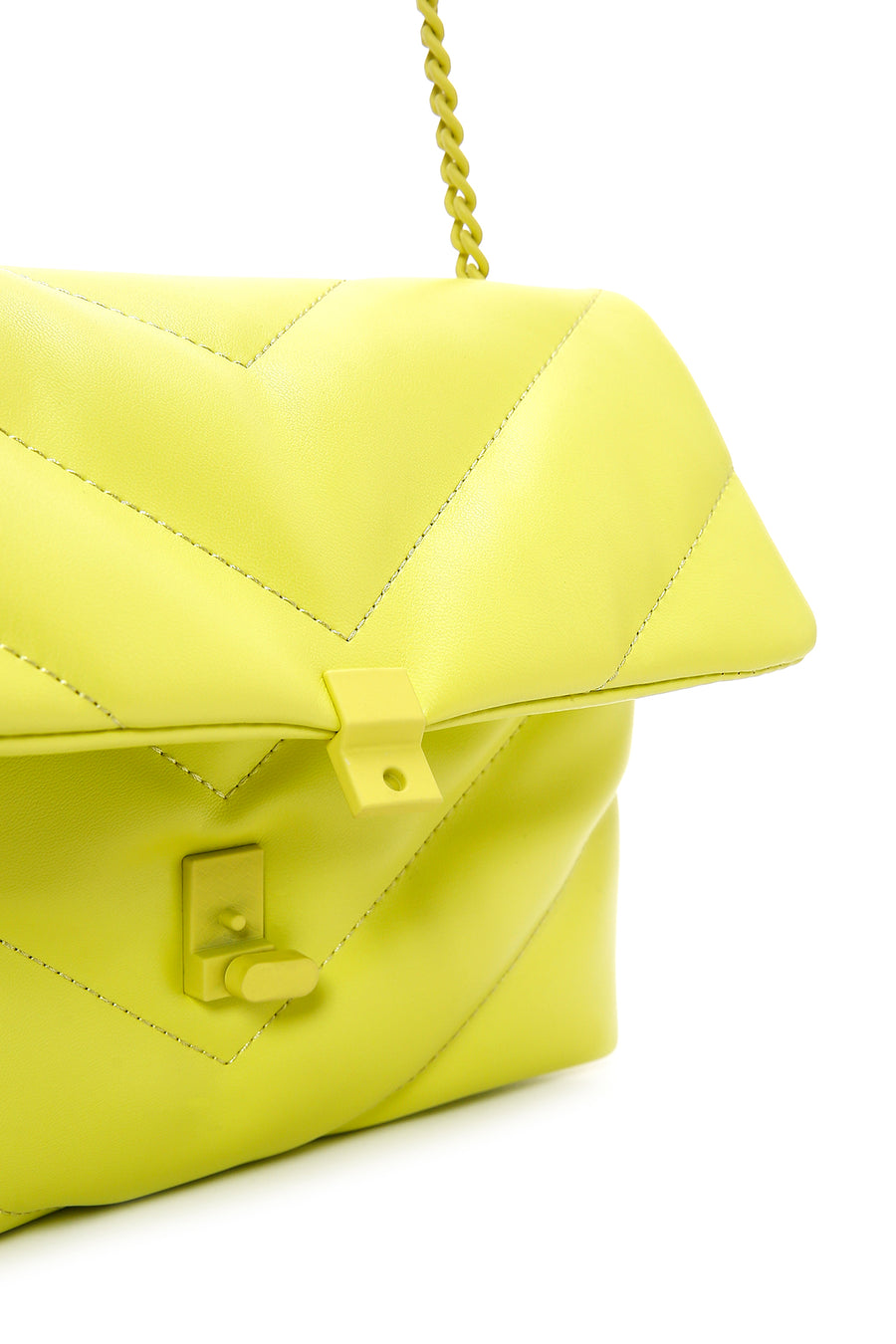 Women's Green Quilted Crossbody Bag