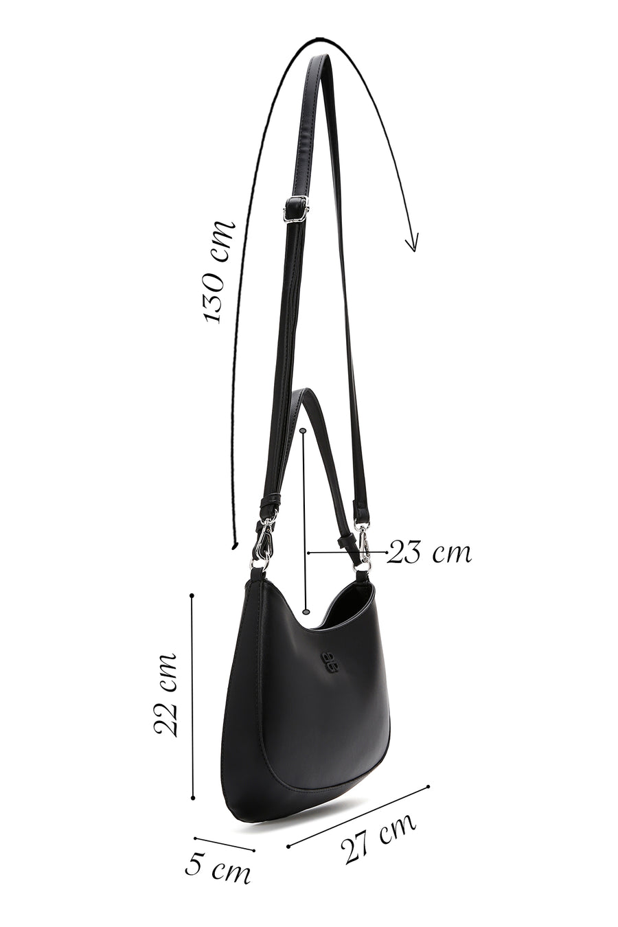 Women's Black Shoulder Bag