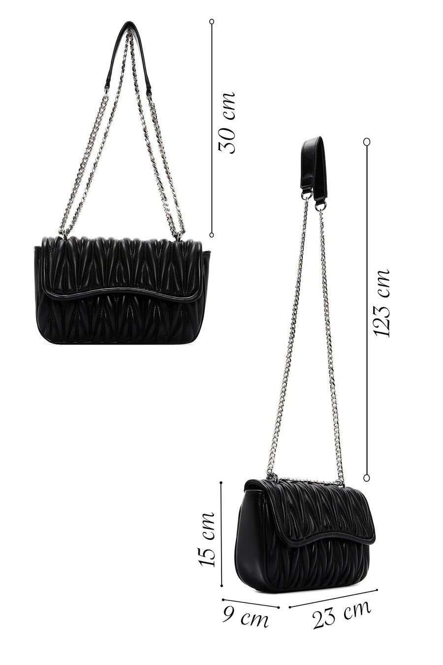 Women's Black Shoulder Bag