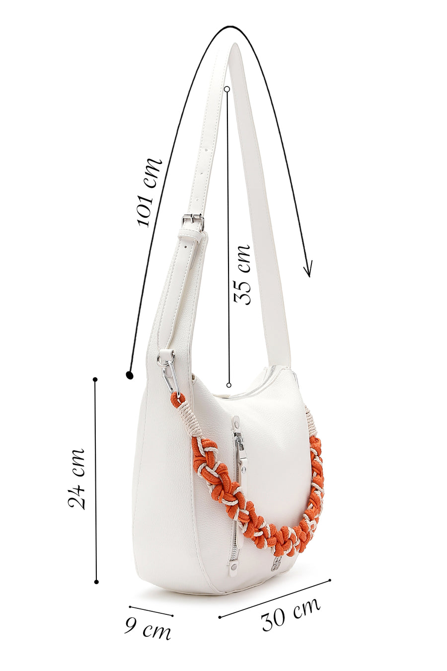 Women's Ecru Shoulder Bag