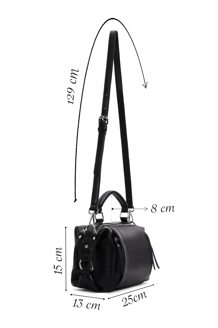 Women's Black Shoulder Bag