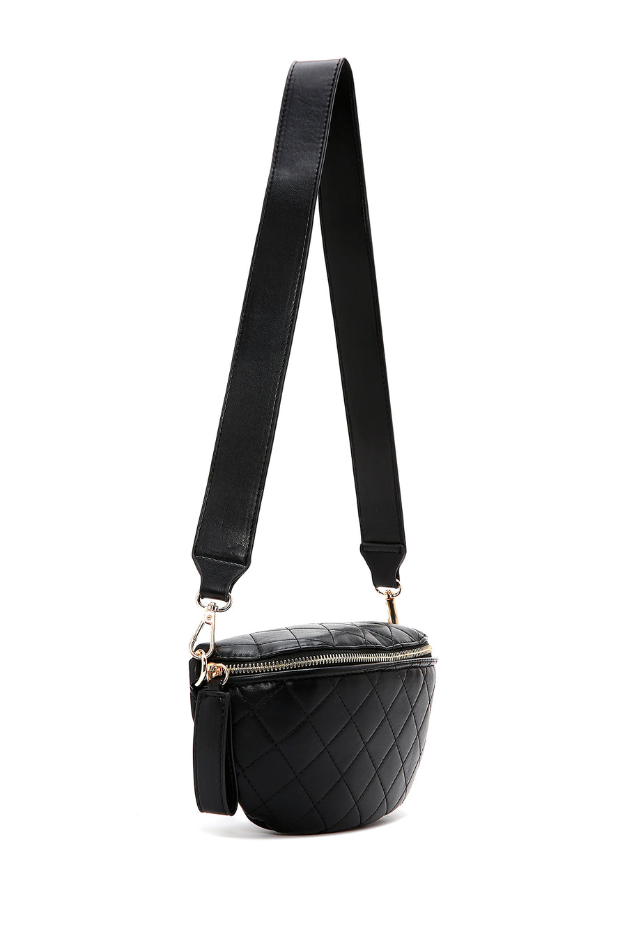 Women's Black Waist Bag