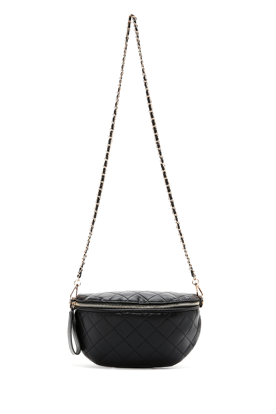 Women's Black Waist Bag