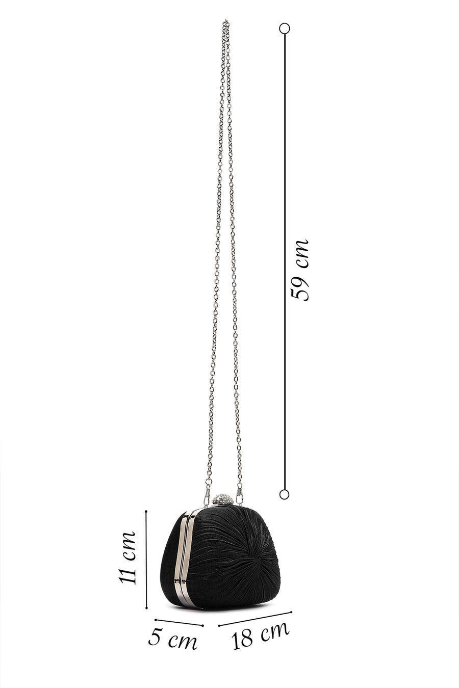 Women's Black Clutch Bag