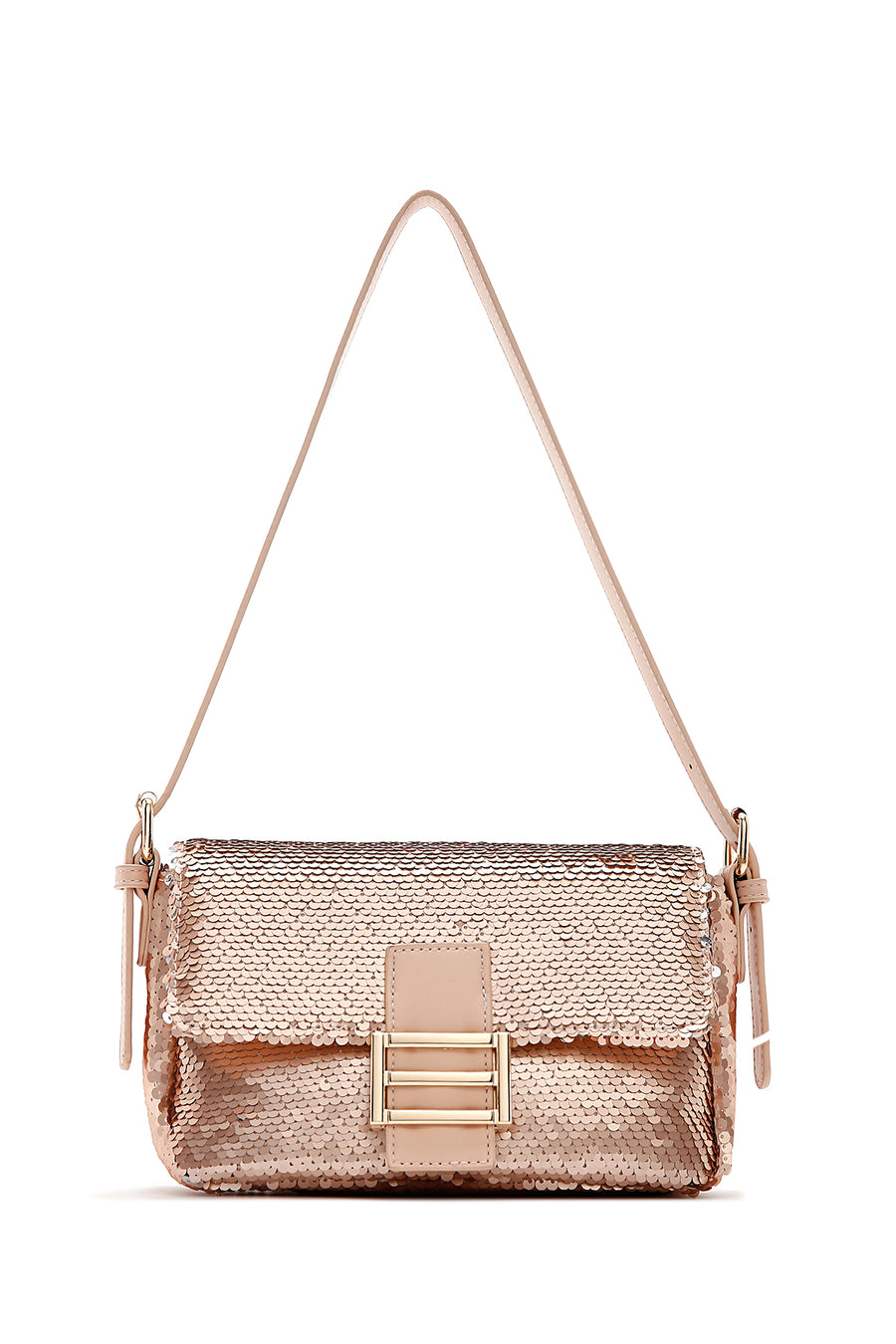 Women's Pink Sequin Shoulder Bag 23SBD276146 | Derimod