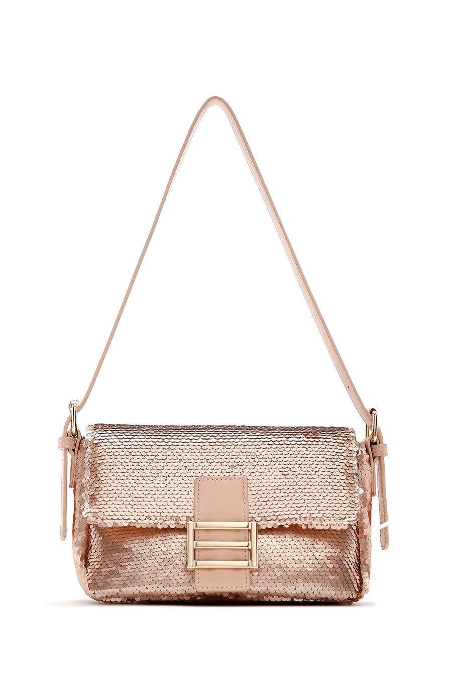 Women's Pink Sequin Shoulder Bag
