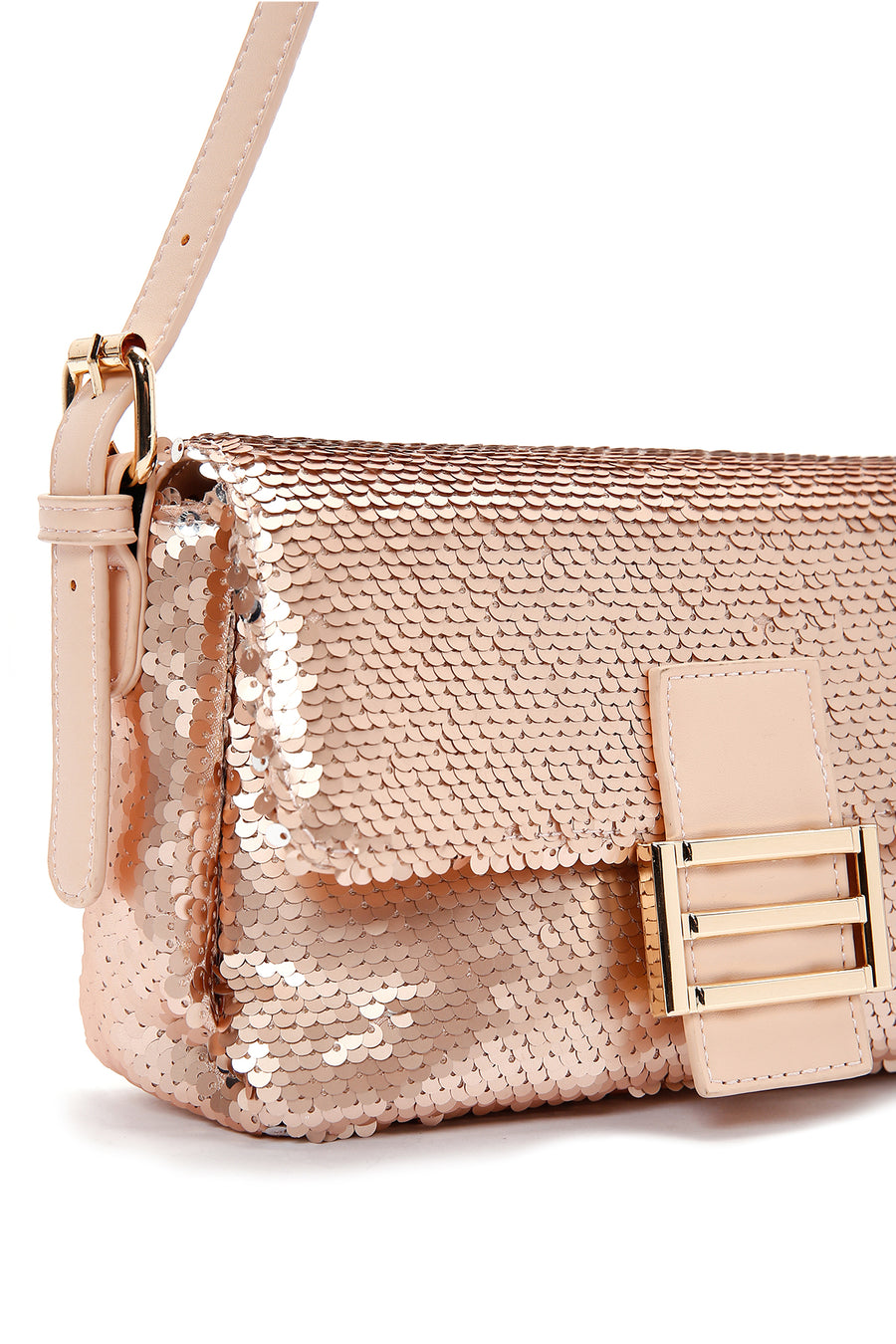 Women's Pink Sequin Shoulder Bag