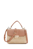 Women's Beige Straw Handbag | Derimod