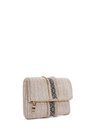 Women's Ecru Straw Portfolio Bag | Derimod