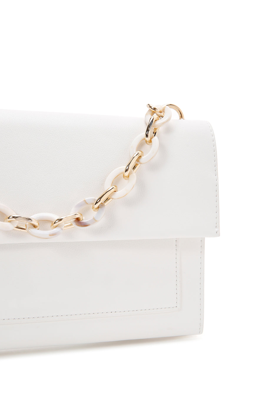 Women's White Portfolio Bag