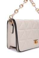 Women's Beige Quilted Handbag | Derimod