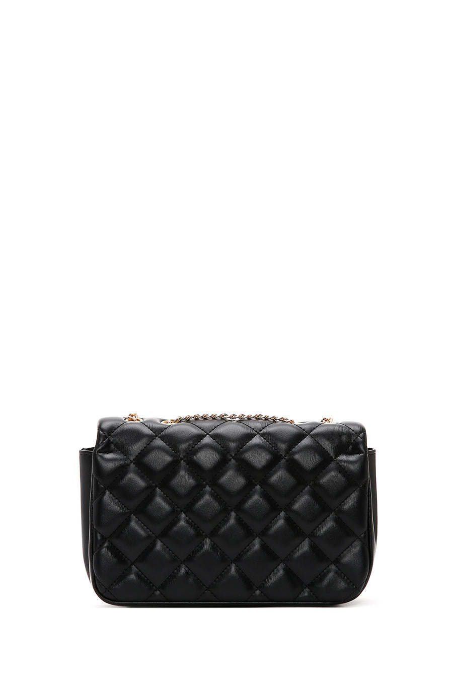 Women's Black Quilted Crossbody Bag