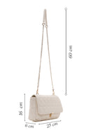 Women's Beige Quilted Crossbody Bag | Derimod