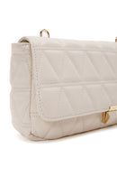 Women's Beige Quilted Crossbody Bag | Derimod