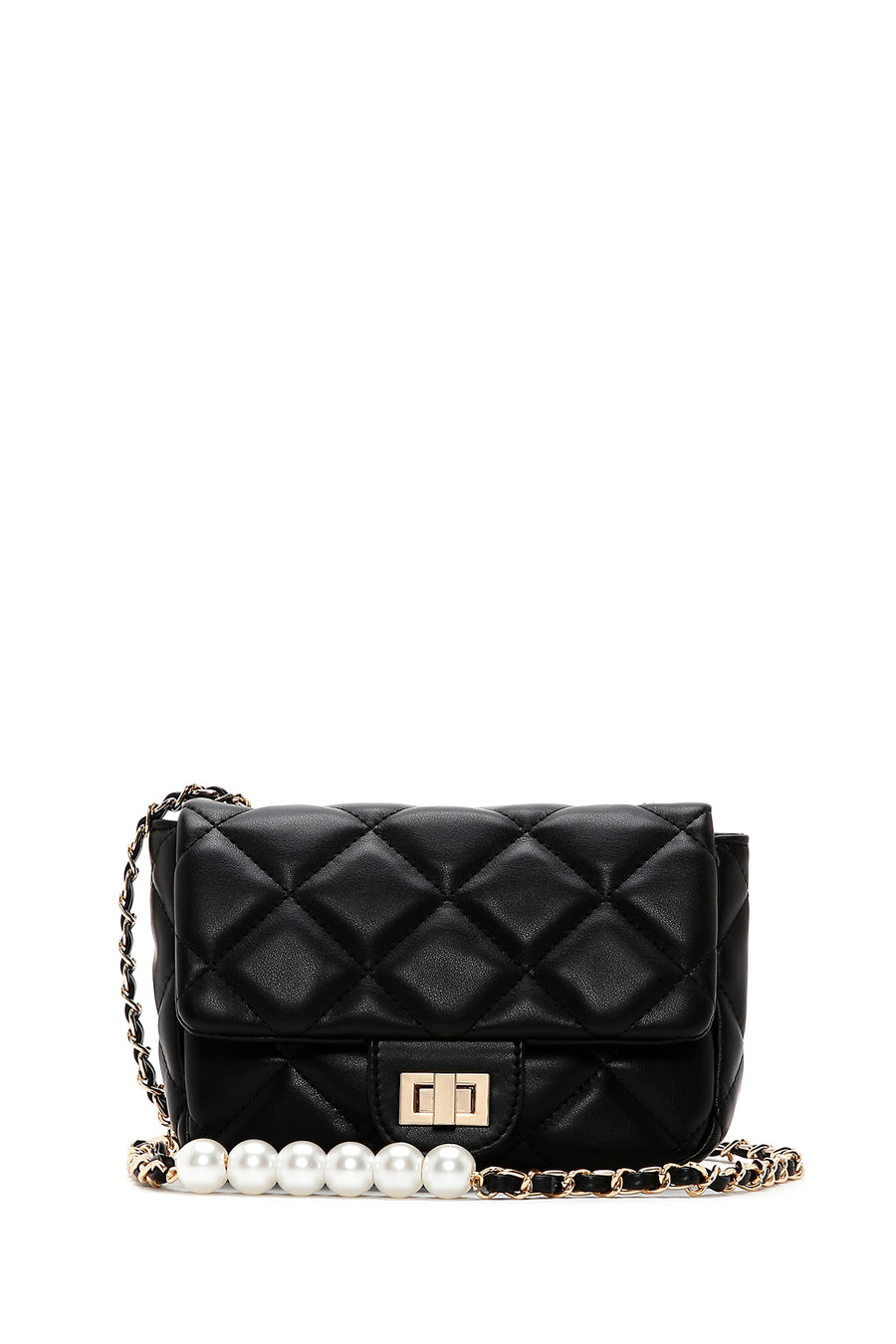 Women's Black Crossbody Bag with Strap Detail 23SBD2920KP | Derimod