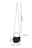 Women's Black Stone Handbag | Derimod