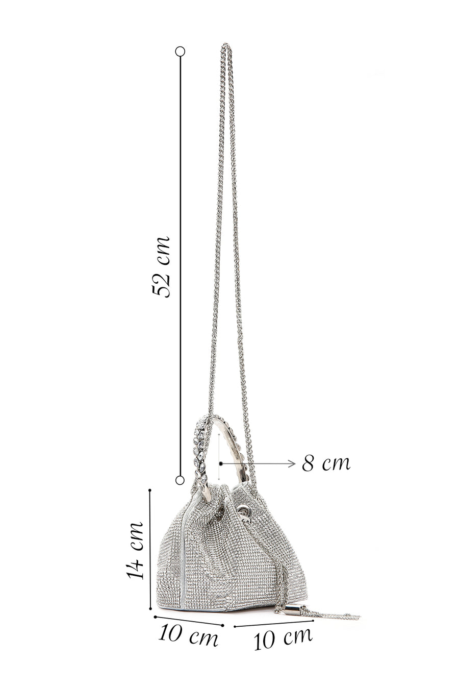 Women's Silver Stone Handbag