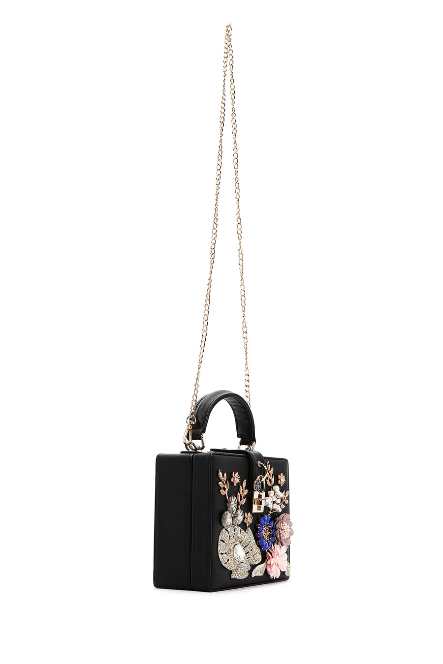 Women's Black Stone Handbag