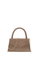 Women's Gold Fabric Clutch Bag | Derimod