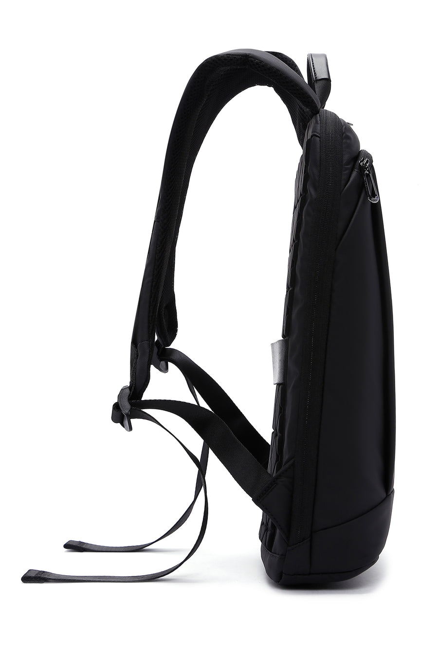 D-Pack Unisex Black Fabric Backpack