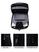 D-Pack Unisex Siyah Teknolojik Kumaş Hardcase Sırt Çantası | Derimod