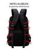 D-Pack Unisex Siyah Teknolojik Kumaş Hardcase Sırt Çantası | Derimod